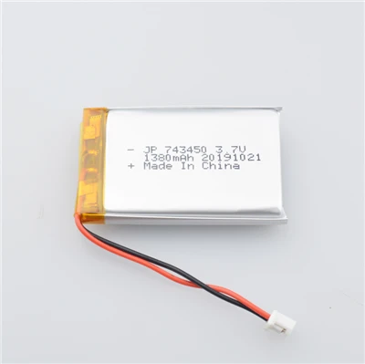 Μπαταρία Li Polymer JP743450 1380mah με PCB και καλώδιο για ψηφιακό προϊόν